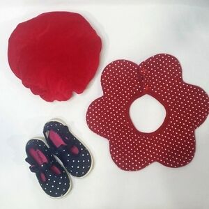 3/$30 BABY GAP Polka Dot + Velvet Beret + Polka Dot Collar